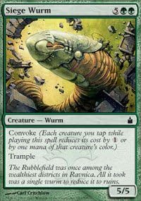 Magic The Gathering - Siege Wurm - Ravnica - Foil