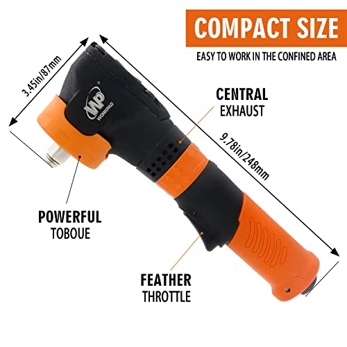 1/2 Inch Air Angle Impact Wrench,Workpad 370 Ft-Lb 9.78Cm Long Handle Air Impact Wrench #TOP1