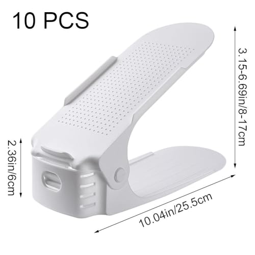 Rangement à chaussures empilable et réglable pour optimiser vos placards de maison - 4