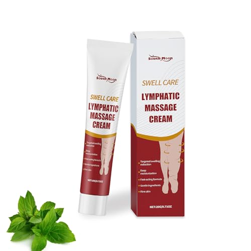 South Moon Swell Care Lymphatic Massage Cream Bruising & Swelling Tummy Tuck Liposuction Post Surgery Recovery Targeted Swelling Reduction Thigh Skin Laxity (20G/0.71OZ)