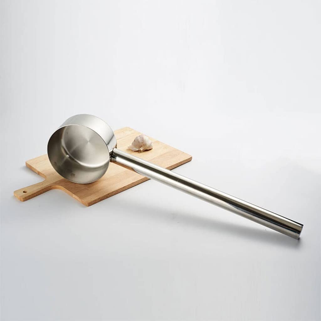Suppenkelle Löffel Große Kapazität Edelstahl-Schöpflöffel 19,29 Zoll Erweiterungsgriff Professionelle Küche Küche Küche Kochgeschirr Garten Wasserschaufel für Suppe, Chili, Soße, Salatdressing