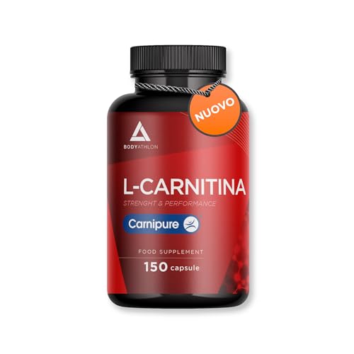 L-Carnitina Carnipure 2000| 150 capsule vegane| Pure Carnitine Carnipure ® | Carnitina Energia e resistenza| Migliora le prestazioni e il recupero| 1 capsule = Tartrato 1000mg- Bodyathlon