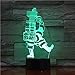Produktbild olwonow Weihnachten 3D Lampe USB Nachtlicht Weihnachtsmann LED RGB Beleuchtung Luminaria Tisch Kinder Home Decorative AS1611