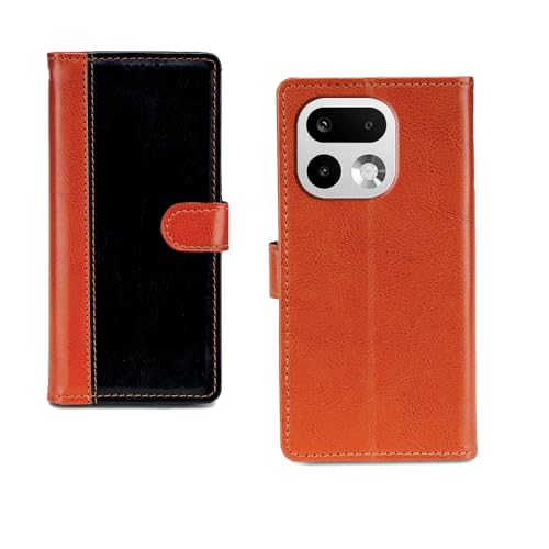 Image of amazon basics Realme 16 Pro Plus 5G Flip Cover | Card Pockets Wallet & Stand | Flip Cover for Realme 16 Pro Plus 5G (Beige and Black)
