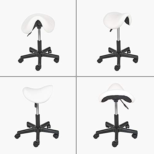 Sattelhocker Mingone Höhenverstellbar mit Rollen für Büro und Kosmetik