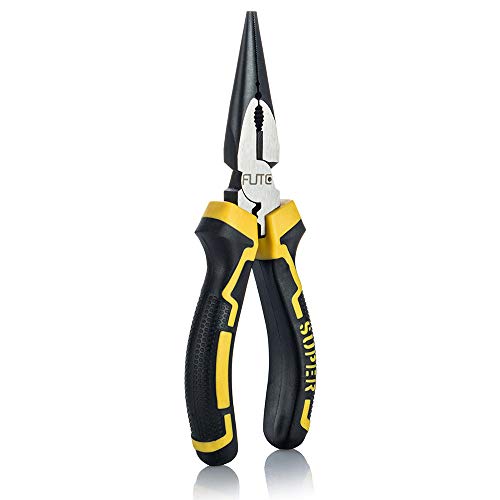6" Long Needle Nose Pliers with Side Cutter|Forged from Chrome Vanadium Steel|Specially Designed