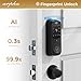 WiFi Smart Door Lock, 5-in-1 Fingerprint Keyless Entry Door Lock, Two-Way Audio, Dual Motion Sensors, App Remote Control, Keypad Code, IP65 Waterproof