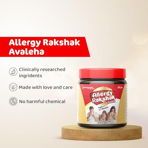 AROGYAM AYURVEDA Allergy Rakshak Avaleha, Ayurvedic Immunity Booster, (Pack of 2-400gm) - Image 5