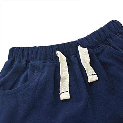 Image of Little Boys Shorts Set Toddler Boys 100% Cotton Summer Short Sleeve T-Shirts and Shorts Clothing Sets 2PCS