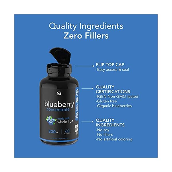 Whole-Fruit-Blueberry-Concentrate-Made-from-Organic-Blueberries-Non-GMO-Gluten-Free-60-Liquid-Softgels Sports Research Whole Fruit Blueberry Concentrate Made from Organic Blueberries - Non-GMO & Gluten Free (60 Liquid Softgels)