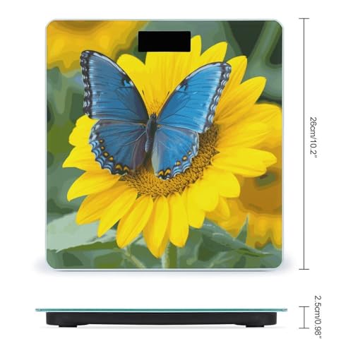 Báscula digital de baño Sunflower Blue Butterfly miniatura 2