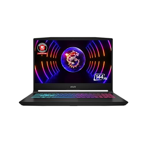 MSI Katana 15 Laptop: Intel Core i7-13620H, GeForce RTX 4060, 15.6″ FHD 144Hz, 16GB DDR5, 1TB NVMe SSD, USB 3.2 Gen1 Type C w/DP, Cooler Boost 5, Win 11 Pro: Black B13VFK-1264US