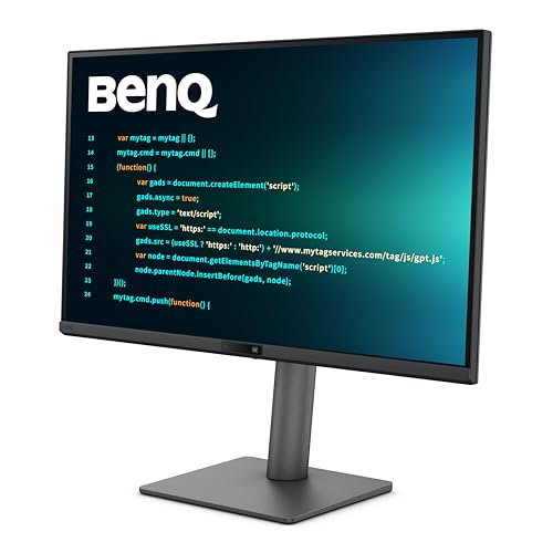 Image of BenQ RD270Q 27 inch (68.58 cm) 2K 144Hz IPS QHD 2560x1440 Programming Monitor,Coding Hotkey,USB-C(65W PD),HDMI & DP,Coding Modes,Height /Tilt /Pivot Adjustable,HDR10,99% sRGB, 2Wx2 Speakers, AMD FreeSync