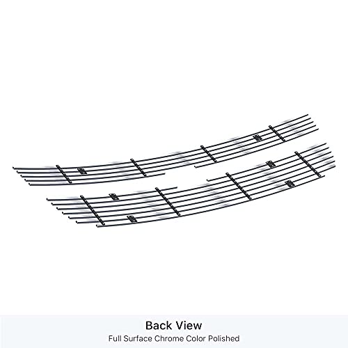 Aps Compatible With Chevy Silverado 1500 2007-2013 Main Upper Stainless Steel Chrome 8X6 Billet Grille Insert C65766S #TOP2