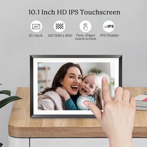 Fangor 10.1 Inch Wifi Digital Picture Frame With Led Light, Electronic Photo Frames With 32Gb Memory Support Usb/Sd Card thumb #4