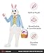 Morph Deluxe Easter Bunny Costume Adult, Bunny Suit, Easter Costumes for Adults, Rabbit Costume Adult, X-Large