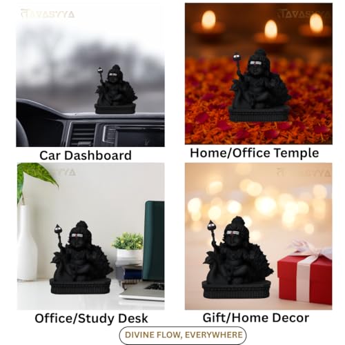 Image of Lord Murugan Idol | Bal Kartikeya /Skanda /Subrahmanya Swamy Statue with Peacock | for Mandir, Car Dashboard, Home Temple, Office Desk & Home Decor | Spiritual Diwali Gifting & Housewarming