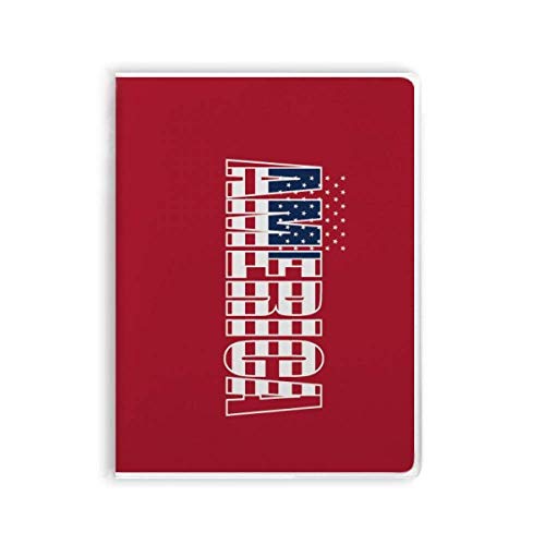 Carnet de notes USA drapeau américain souple : grand cahier ligné de bureau