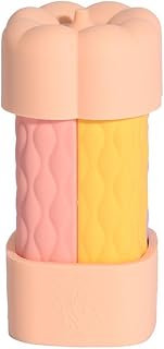 Kayfg Juego de 4 Portátiles de Silicona A Prueba de Fugas: Recipientes para Líquidos Rellenables y Exprimibles para Loción, Color Rosa