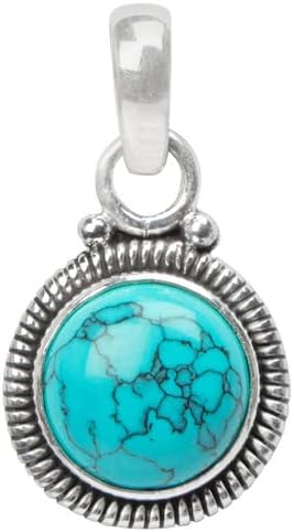 Avicrafts Gemstone 925 Sterling Silver Pendant Necklace For Women Girls- Natural Gemstone Solitaire Handmade Pendant - Image 2