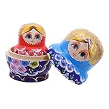 Design artistico: queste bambole russe nidificanti presentano motivi floreali dipinti a mano e finemente dettagliati, trasformandosi in bambole russe per l'arredamento che valorizzano qualsiasi spazio con la loro presenza raffinata e colorata, bambole russe , bambole russe