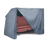 WOLTU Schutzhülle Hollzwoodschaukel, 150x215x150 cm, Abdeckung für Gartenmöbel, Abdeckhaube aus 600D-Oxford-Gewebe, Plane UV-Beständig wasserdicht Winterfest, Schutzbezug reißfest