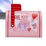 Ajoute un charme de vacances : présentant de motifs sur le thème de la Saint-Valentin, cette boîte aux lettres en étain peut être utilisée comme une superbe décoration lors des fêtes de la Saint-Valentin, améliorant l'attrait de la table et ajoutant du plaisir et de l'intimité à vos célébrations grâce à son design attrayant.