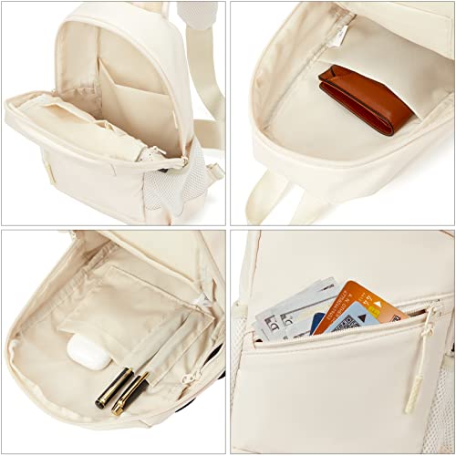 Bostanten Sling Bag Lightweight Shoulder Bag Crossbody Backpack With Usb Charger Port For Men Women Travel Hiking Walking, Beige #TOP2