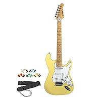 Algopix Similar Product 18 - Sawtooth Sunburst Electric Guitar