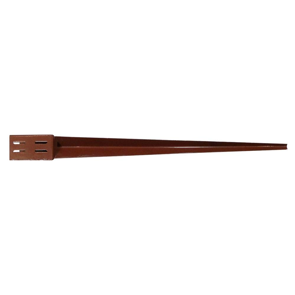 Timco Red Taurus Quick Fit Drive In Post Spike, 75Mm X 600Mm, Oxide Coating, Steel