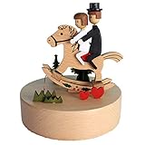 Chonor Innovation Scenario Wooden Musical Box, Premium Creative Hand Crank Wooden Crafts Music Box - Prince Charming - Best Gift and Decorations Idea for Birthday, Christmas