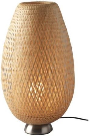 Ikea Tischleuchte Boja Vernickelt Rattan Ohne Leuchtmittel Amazon De Beleuchtung 