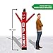 LookOurWay Air Dancers Wacky Waving Inflatable Tube Man Attachment - 6 Feet Tall Advertising Air Dancer Waving Man Inflatable Tube Guy - Blower Not Included - Open Red
