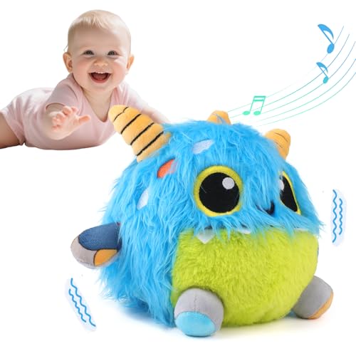 Own1one Toys for 1 2 3 Year Old Girls Boys Gifts, Crawling Monsters Baby Toys with Musical Sound, Toddler Interactive Sensory Plush Toys, Birthday Present Gifts for Kids 1 2 3 Years Old Boys Girls