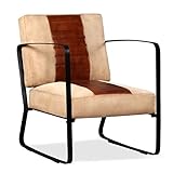 El montaje es muy sencillo. Atlojoys Sillón, Sillon Salon Cuero, Sillon Vintage, Sillones Descanso, Sillon de Pensar, Poltrona, Sillones Dormitorio, Sillones Relax, Butacas para Dormitorio, de Cuero auténtico y Lona marrón