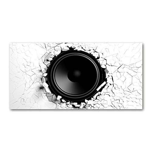 Dosseret en verre de sécurité trempé Tulup 120x60cm noir de qualité
