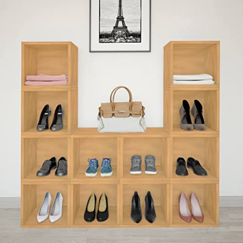 Way Basics 1 Tier Eco Stackable Storage Cube, Cubby Organizer (Tool-Free Assembly And Uniquely Crafted From Sustainable Non Toxic Zboard Paperboard), Natural #TOP4