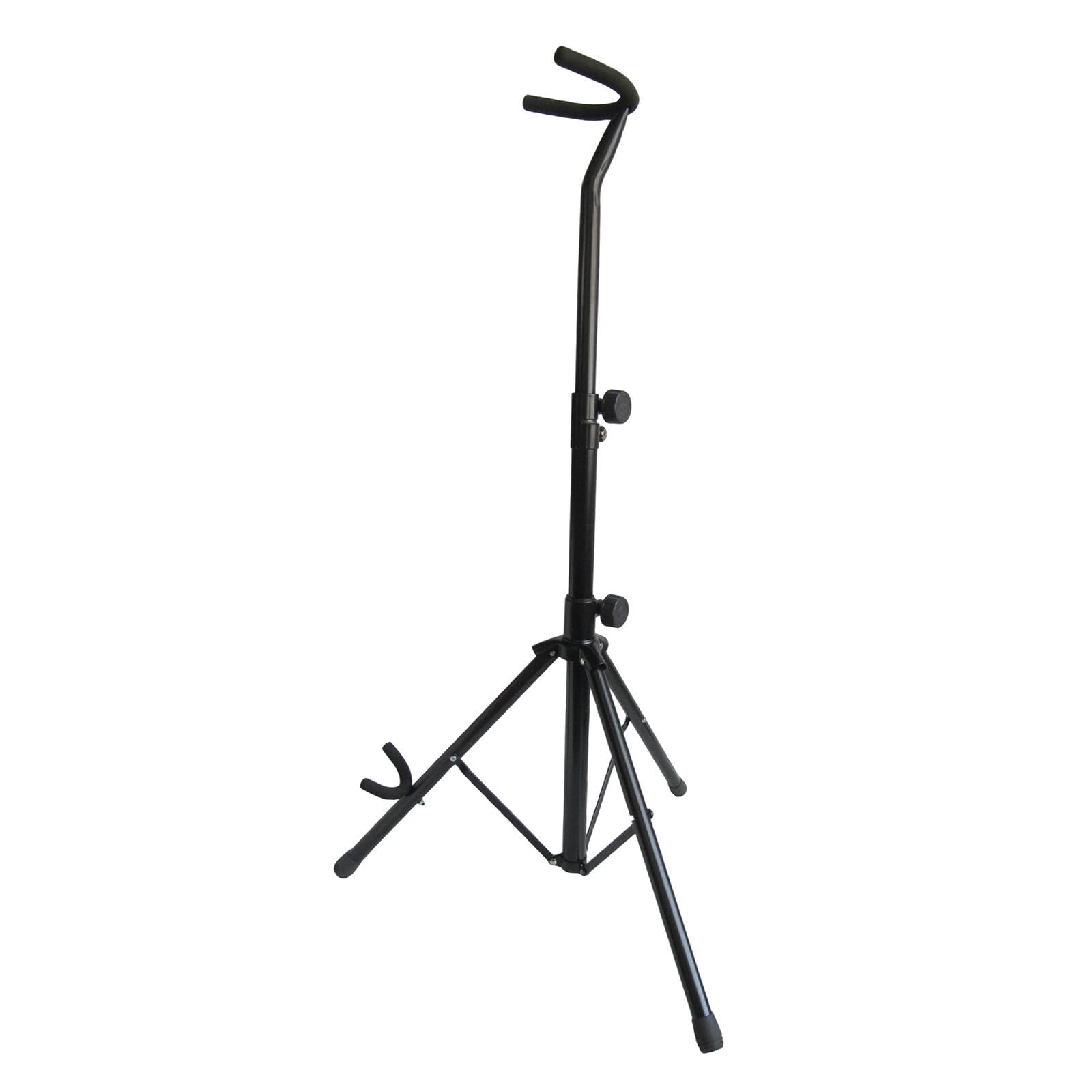 Bassadoro Baritone Saxophone Stand with Tripod Base, Adjustable 80-100cm (31.5-39.4in) Iron Construction for Home, Stage, Classroom