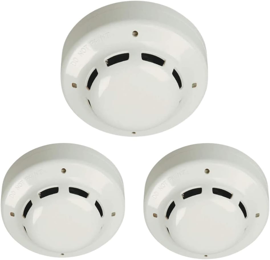 KBA Brothers A Smoke Detector Without Battery (White Color) Pack of 3