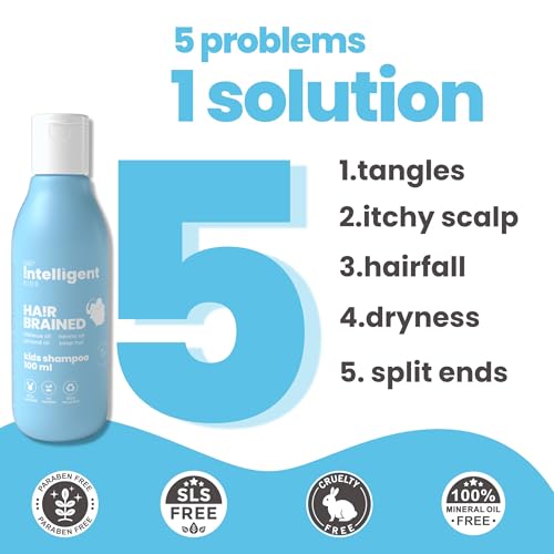 Image of Tuco Kids Mild Shampoo With Soapnut, Almond, Henna, Pomegranate | Ages 2-5, 4-10, 10-15, 5-10 Years | Paraben, SLS & Sulphate Free | pH 5.5, Vegan & Tear Free | 100 ml (Pack of 2) |