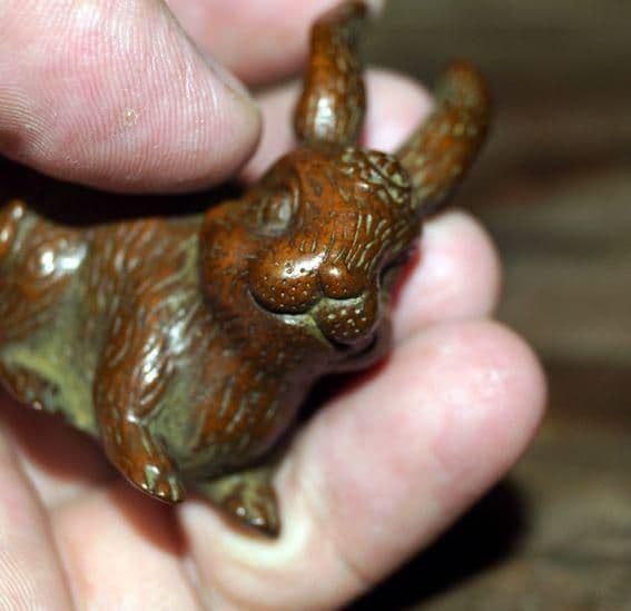 実心銅兎鎮紙鎮尺紙文鎮銅茶寵茶遊び机茶テーブル銅置物