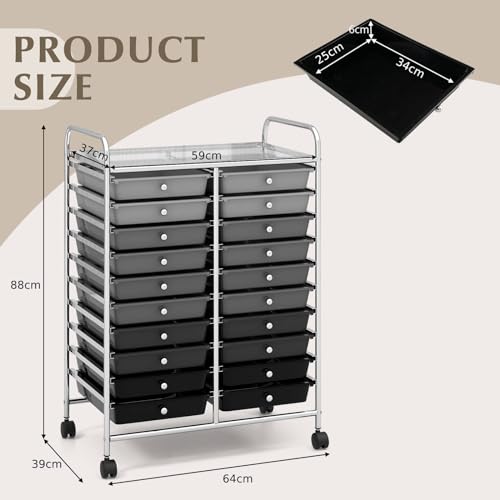 Chariot à roulettes multifonction pour organiser l'artisanat