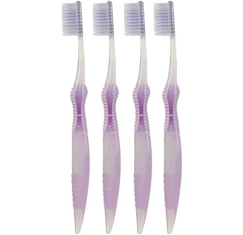 SoFreshFlossing Toothbrush - Adult Size | Your Choice of Color | (4, Purple) by SoFresh