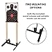 Atflbox Shooting Target Stand with 10pcs 17x25 Inch Sight in Paper Targets, Durable Paper Target Holder with Stable Adjustable Base for Cardboard Silhouette, H Shape, IPSC, IDPA Practice (1 Pack-BK)