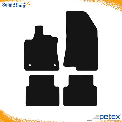 Alfombrillas PETEX de terciopelo Pluto negro para Dacia Jogger con acabado de alta gama 4