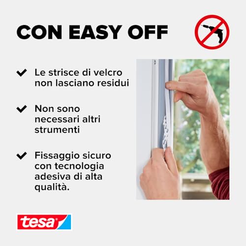 Tesa Zanzariera Finestra 1.3Mtx1.5Mt Bianco - 4