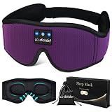 Sleep Mask with Bluetooth Headphones,LC-dolida Sleep Headphones Bluetooth Sleep Mask Breathable Slee