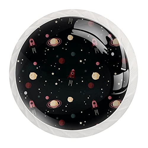 Boutons d'armoires de cuisine espace et planète pour tiroir de commode x12 - 3