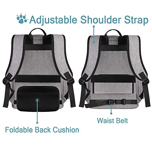 Cat Backpack Carrier, Cat Carrier Backpacks for Small Cats Dogs, Ventilated Pet Backpack with Safety Straps for Travel… - Image 6