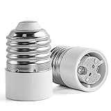 AWE-LIGHT 6-Pack E27 E26 to MR16 GU5.3 - Standard E26/E27 Screw Base to MR16 GU5.3 Base LED Light Lamp Adapter Holder Converter